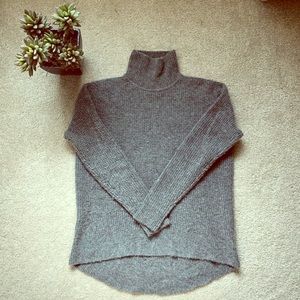 Turtleneck sweater in waffle knit.